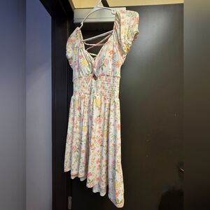 No Boundaries Floral Smocked Dress